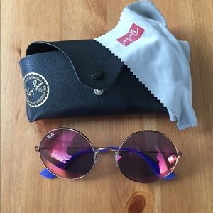 Ray-Ban Violet Ja-Jo Round Sunglasses